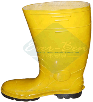 PVC 006 - PVC yellow rain boots